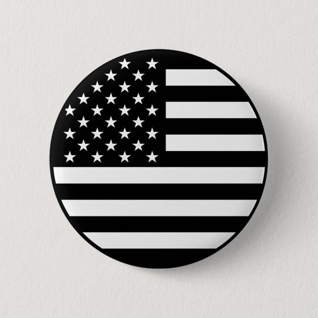 Black American Flag Button (Front)