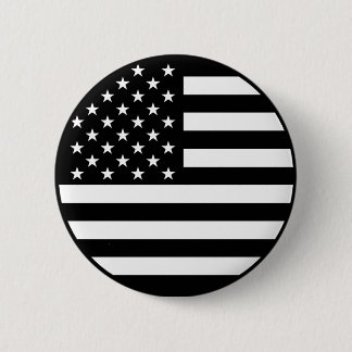 Black American Flag Button