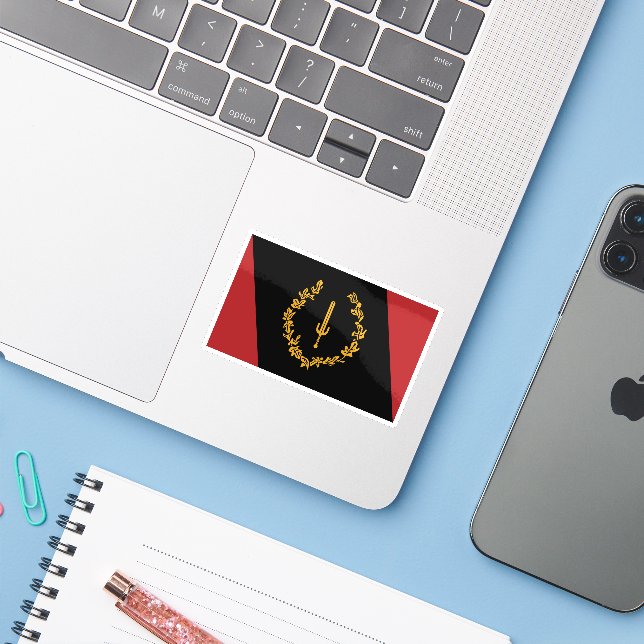 Black American Heritage Flag  (Laptop w/ iPhone)