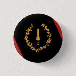 Black American Heritage Flag 3 Cm Round Badge