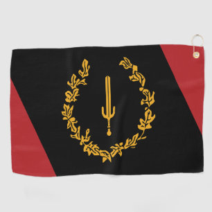 Black American Heritage Flag Golf Towel