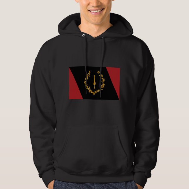 Black American Heritage Flag  Hoodie (Front)