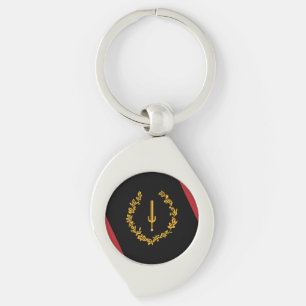 Black American Heritage Flag Key Ring
