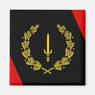 Black American Heritage Flag Magnet