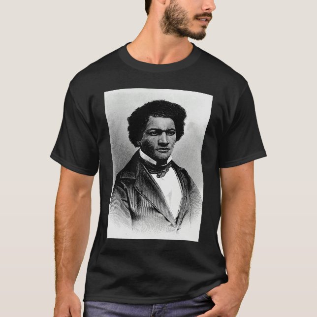 Black American History Frederick Douglass Black Hi T-Shirt (Front)