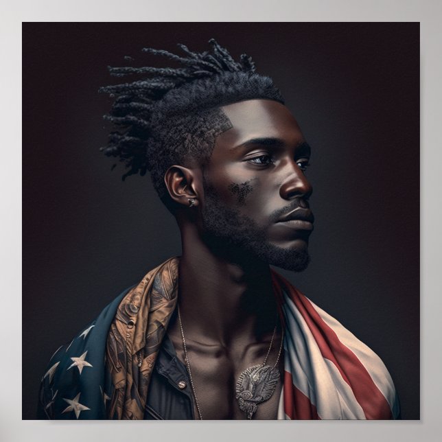 'Black American Male' Poster (Front)