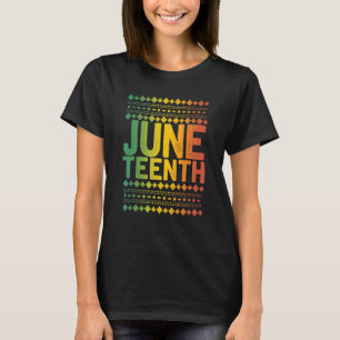 Black Americans Black History Afro American Junete T-Shirt