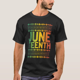 Black Americans Black History Afro American Junete T-Shirt