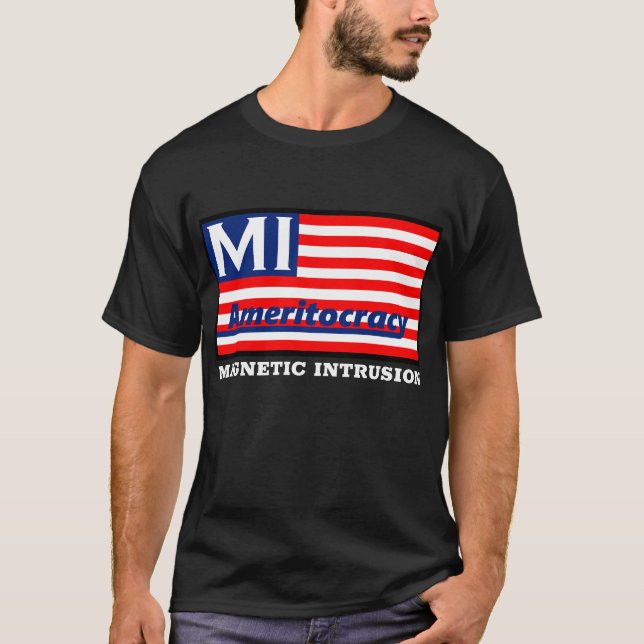 Black Ameritocracy logo t-shirt (Front)