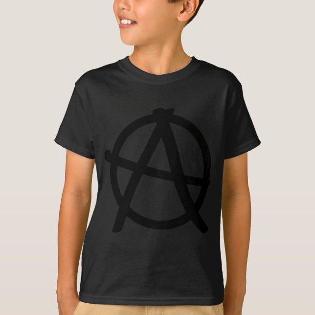 black anarchy sign T-Shirt (Front)