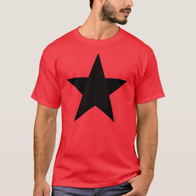 Black Anarchy Star (classic) T-Shirt (Front)