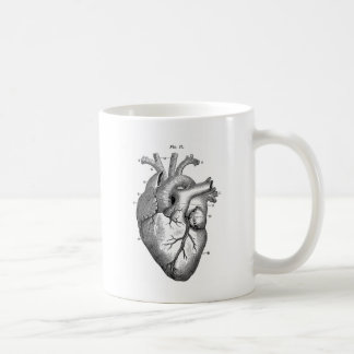 Black Anatomical Heart Coffee Mug