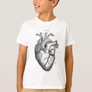 Black Anatomical Heart T-Shirt