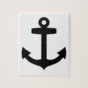 Black anchor jigsaw puzzle