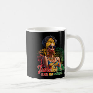 Black And Beautiful Juneteenth Black History Outfi Coffee Mug