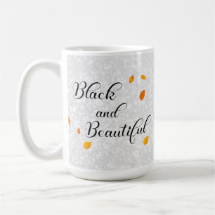 Black and Beautiful Sunflower Queen Coffee Mug