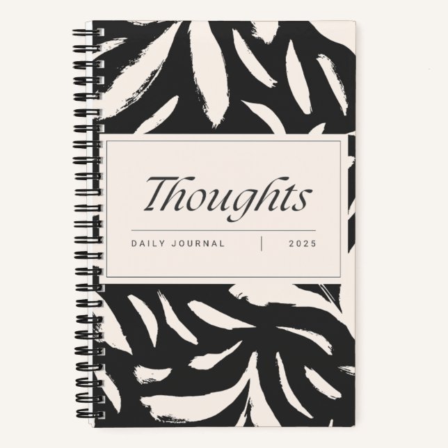 Black and Beige Spiral Journal (Front)