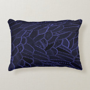 Black and Blue Accent Pillow