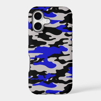 Black and Blue Camo - iPhone 5