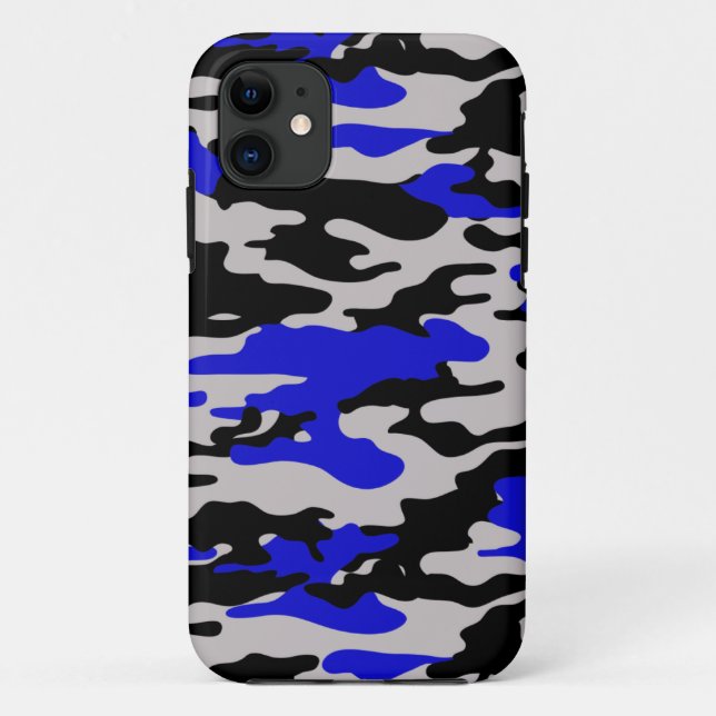 Black and Blue Camo - iPhone 5 Case-Mate iPhone Case (Back)