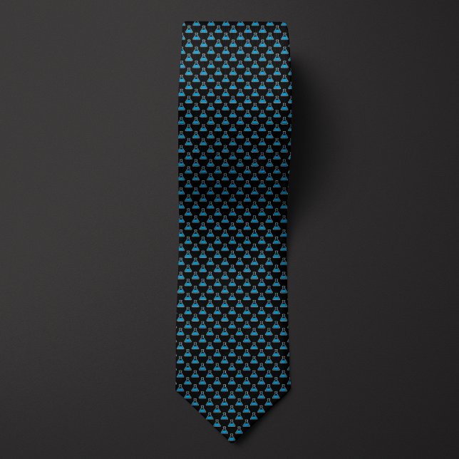 Black and Blue Chemistry Beaker Tie (Creator Uploaded)
