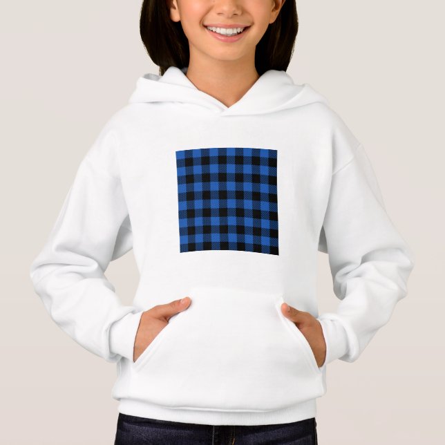 Black and Blue Chequered Buffalo Pattern (Front)