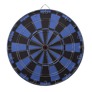 Black and Blue Dart Board