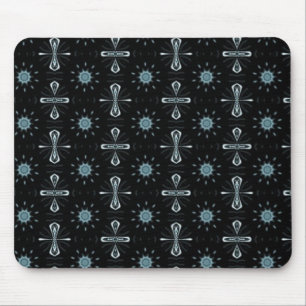 Black and blue delight mouse pad