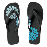 Black and Blue Floral