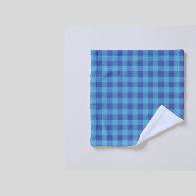 Black and Blue Gingham wash cloth (Creator Uploaded)