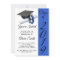 Black and Blue Graduation Cap and Tassel