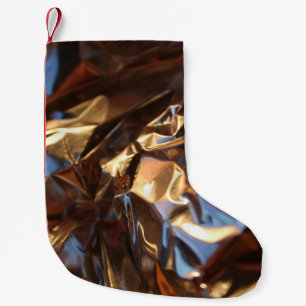 Black and blue leather jacket small christmas stocking
