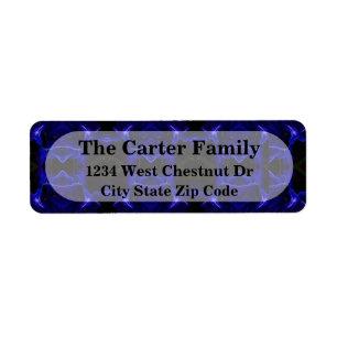 Black and Blue office address return label