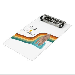 Black and Bookish Retro  Mini Clipboard