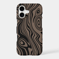 Black and Brown Art Design iPhone Case