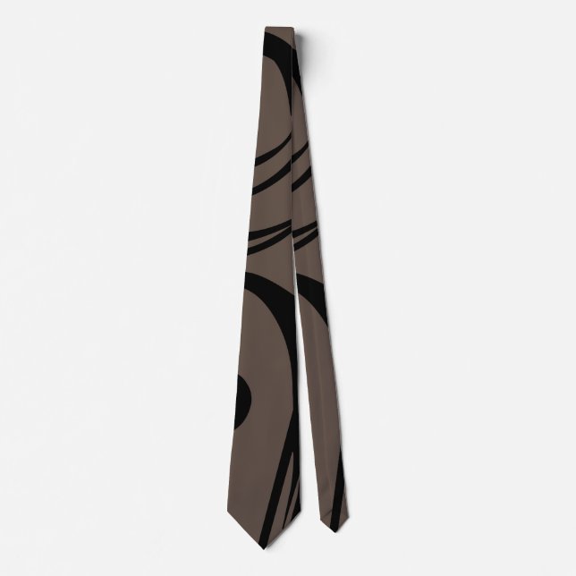 Black And Brown Business Neck Tie (Front)