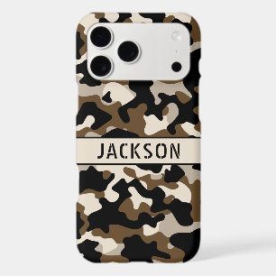 Black and Brown Camouflage Personalized