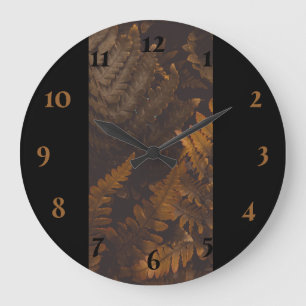 Black and brown classic large clock