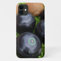 Black And Brown Lawn Bowls,
