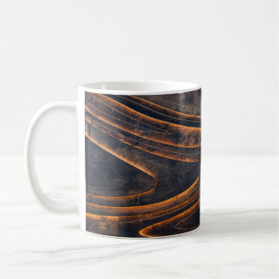 Black and brown spiral stairs coffee mug