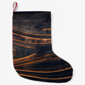BLACK AND BROWN SPIRAL STAIRS SMALL CHRISTMAS STOCKING