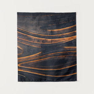 Black and brown spiral stairs tapestry