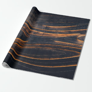 Black and brown spiral stairs wrapping paper