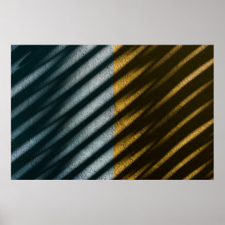 Black and brown striped textile poster