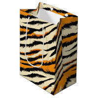 Black and Brown Tiger Stripes Pattern
