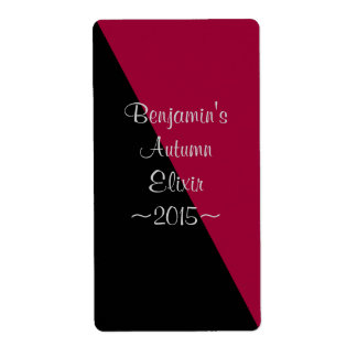Black and Burgundy Red Wine Colour Homewine Bottle