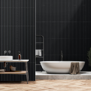 Black And Charcoal Grey Stripes Wallpaper