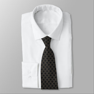 Black and Copper Halloween Neck Tie