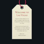 Black And Cream Welcome to Las Vegas Wedding Gift Tags<br><div class="desc">Getting married in Las Vegas? These creamy off-white and black welcome tags would make a perfect addition to your guest's welcome basket in their hotel. Personalise with your own heartfelt text.</div>
