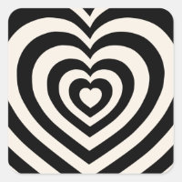 Black And Cream White Hearts
